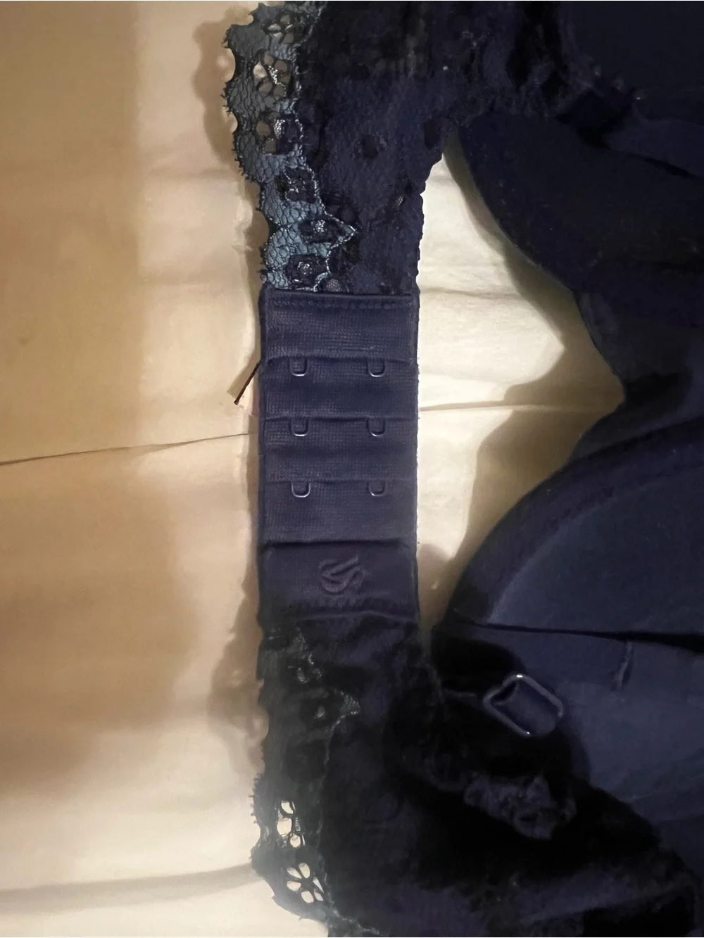 Victoria's Secret Navy Lace-Trim T-Shirt Bra